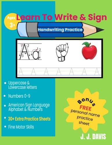 Learn To Write & Sign Handwriting Practice