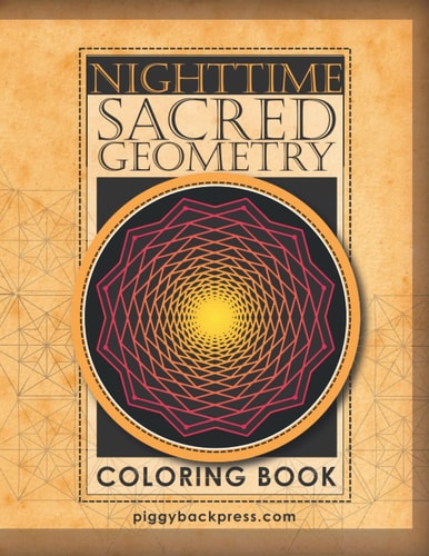 Nighttime Sacred Geometry Sacred Geometric Patterns the Black Background Edition