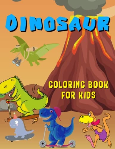 Dinosaur Coloring Book For Kids Dinosaurs For Kids. Enjoy Hours Of Stress-Free Coloring.