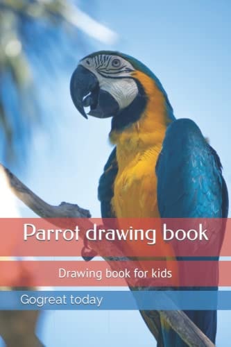 Parrot Drawing Book Drawing Book for Kids, Drawing Book Birds, Drawing Book, Painting, Painting Book, Color Book