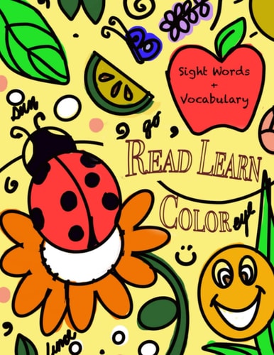 Read Learn & Color Sight Words and Vocabulary Coloring Book