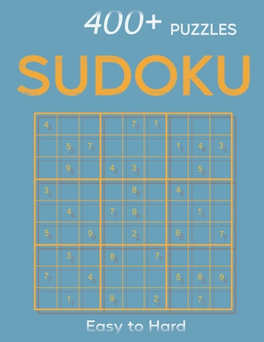 400+ Large Print Sudoku Puzzles Easy to Hard Sudoku Puzzle Book for Adults