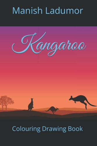 Kangaroo Colouring Drawing Book