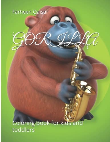 Gorilla Coloring Book for Kids and Toddlers