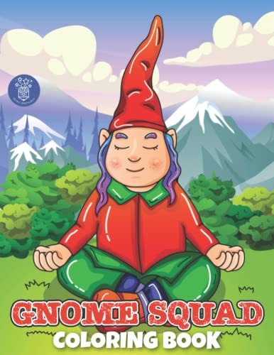 Gnome Squad Gnome People in Village Theme Coloring Book for Kids