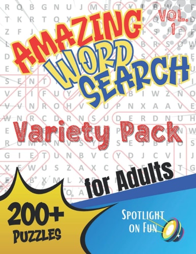 Amazing Word Search for Adults Variety Pack Vol. 1 Word Puzzle Book for Adults, Seniors
