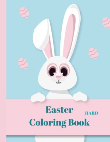 Easter Coloring Book 50 UNIQUE COLORING PAGES, HARD VERSION 8.5x11