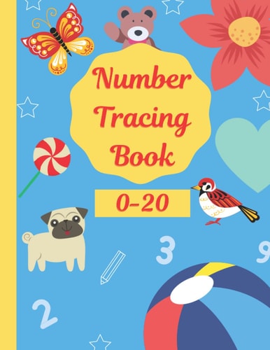 Number Tracing Book 0-20 Math Practice Workbook for Preschoolers