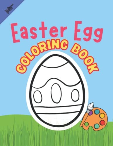 Easter Egg Coloring Book Fun Activity For Kids Ages 4-8
