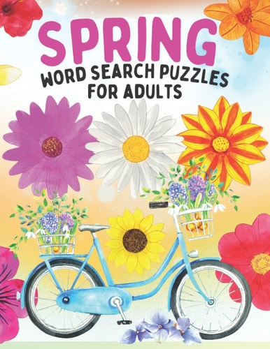 Spring Word Search Puzzles for Adults Word Search Book For Adults Large Print