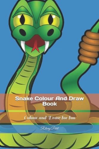 Snake Colour And Draw Book Colour and Draw for Fun