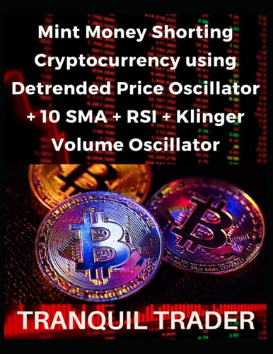 Mint Money Shorting Cryptocurrency Using Detrended Price Oscillator + 10 SMA + RSI + Klinger Volume Oscillator