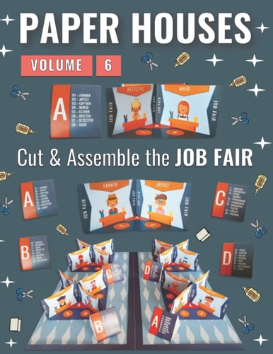 Paper Houses - Volume 6 Cut & Assemble the Job Fair