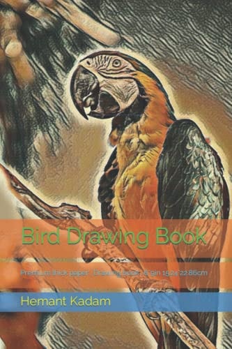 Bird Drawing Book Premium Thick Paper, Drawing Book, 6*9in 15.24*22.86cm