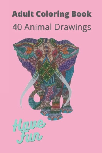 Coloring Book 40 Animal Drawings