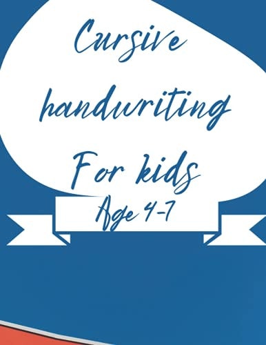 Children's 109 Page Cursive Handwriting Workbook Age 4-7 Back to School Handwriting Practice Book A-Z Alphabet with Sentences