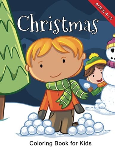 Christmas Coloring Book for Kids Ages 4-10 Enjoy Coloring and Drawing in This Seasonal Kawaii Christmas Coloring Book.