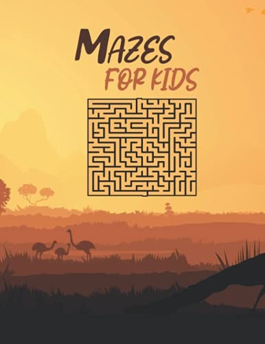 Mazes For Kids 8.5x11 Inch 21.5*27.94 Cm 80 Pages Print Different Mazes