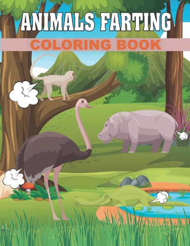 50 Animals Farting Coloring Book