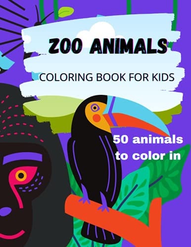 Zoo Animals Coloring Book for Kids