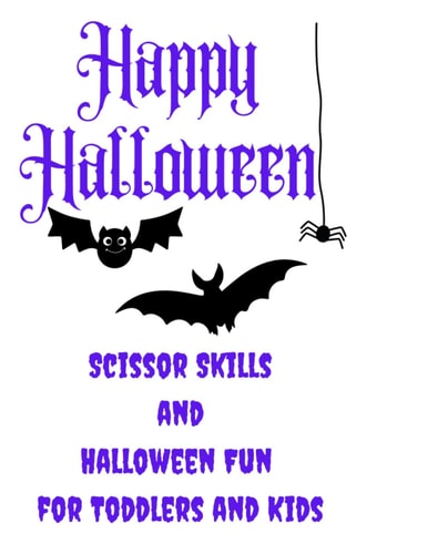 Halloween Scissor Skills Preschool Activity Book for Toddlers and Kids
