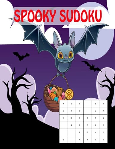 Spooky Sudoku Halloween Sudoku Activity Book for Kids