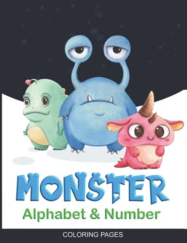 Monster Alphabet Number Coloring Pages Monster Coloring Pages For Boys & Girls