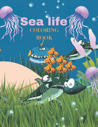 Coloring Book Creative Haven Fanciful Sea Life Coloring Book ((8.5 * 11 Inches)72 Pages).