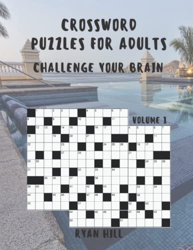 Crossword Puzzles for Adults Challenge Your Brain Volume1
