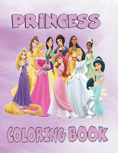 Pretty Princess Coloring Book Beautiful Designs and Princesses Coloring Pages for All Ages