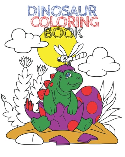 Dinosaur Coloring Book Over 80+ Cute Dinos with Space to Doodle!