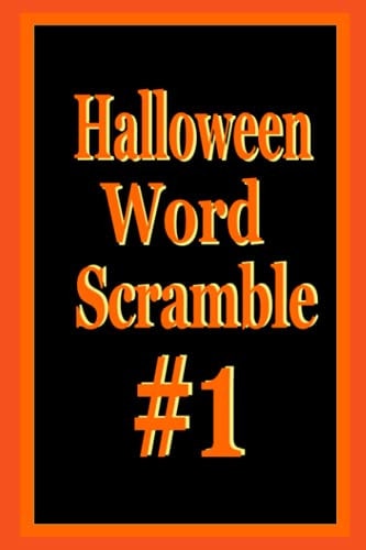 Halloween Word Scramble Puzzle Book #1