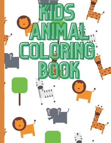 Fun Kids Coloring Book Animal Coloring Book