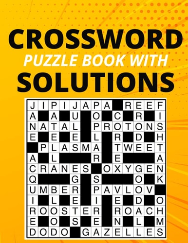 Crossword Puzzle Book with Solutions School Zone Crossword Puzzles