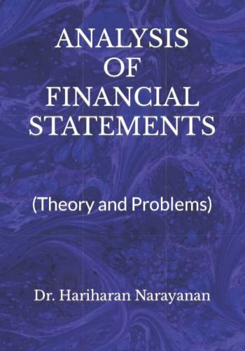 Analysis of Financial Statements (Theory and Problems)