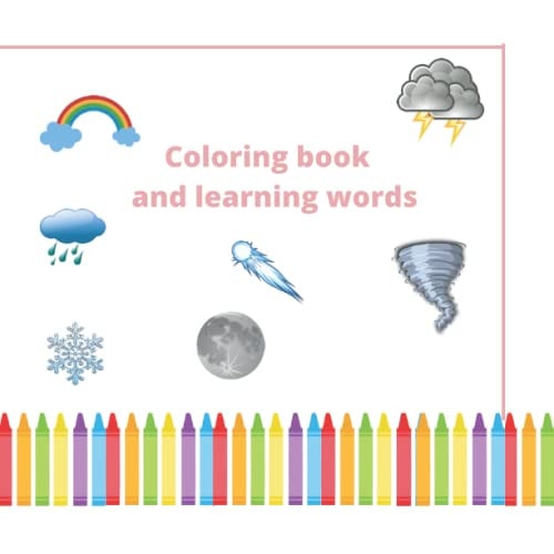 Coloring Book and Learning Words Coloring Book for Toddlers ،kids Ages 1-4
