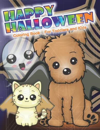 Halloween Coloring Book For Toddlers and Kids