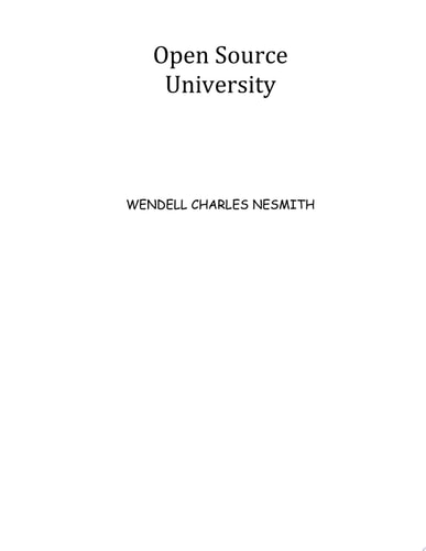 Open Source University