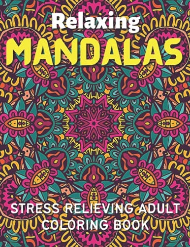100 Relaxing Mandalas. Stress Relieving Adult Coloring Book With Attractive Mandalas.