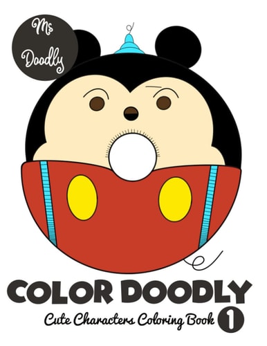 Color Doodly - Cute Characters Coloring Book - Volume 1