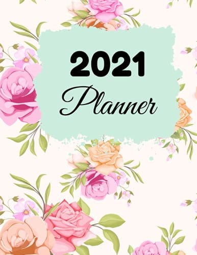 2021 Planner 2021 One Year Planner Monthly Calendar - January 2021 - December 2021