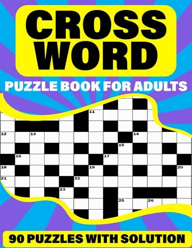 Crossword Puzzle Book For Adults Crossword Book With Large Print 90 Puzzles For Senior Parents And Grandparents To Enjoy Their Holiday And Travel Time With Solutions