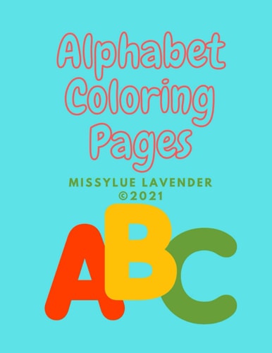 Large Alphabets Coloring Book Floral Patterned ABC's for 5-10