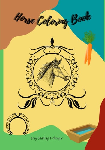 Horse Coloring Book Easy Shading Technique!