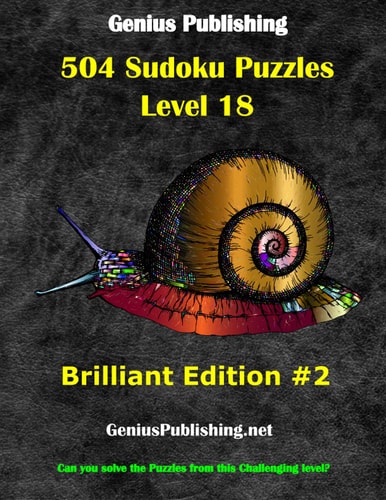 Over 500 Sudoku Puzzles Difficulty Level 18 Brilliant #2 Can You Solve the Puzzles from this Challenging Level