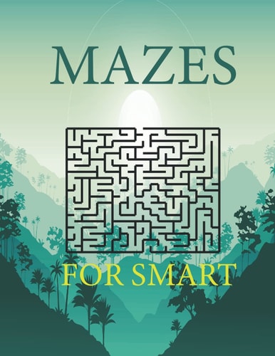 Mazes For Smart Maze Activity Book Workbook for Puzzles, (8.5x11 Large)
