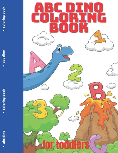 ABC Dino Coloring Book Fun with Animal Letters for Toddlers