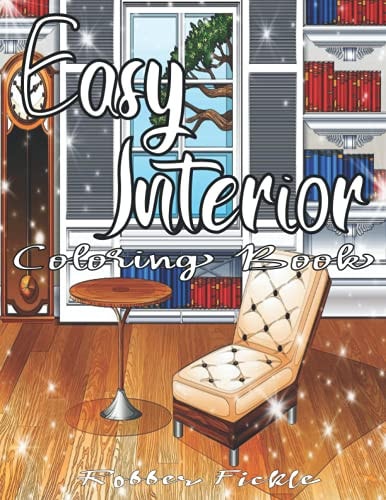 Easy Interior An Adult Coloring Book