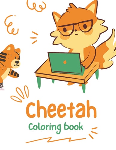 Cheetah Coloring Book