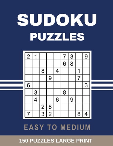 Sudoku Puzzles Easy to Medium Large Print Sudoku Puzzle with Solutions